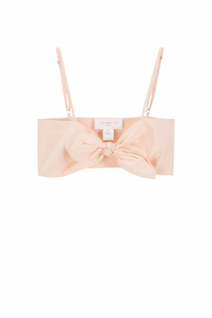 BRALETTE WITH FRONT KNOT PASTEL PEACH