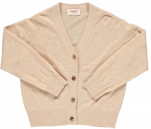 KNITTED CARDIGAN 46 SAND