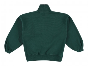 SWEATER WITH ZIPPER ON FRONT FOREST
