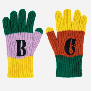 BC COLOR BLOCK KNITTED GLOVES 010