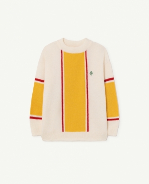 TRICOLOR BULL KIDS+ SWEATER 099_CE - Yellow