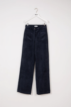 CORDUROY TROUSERS NAVY BLUE