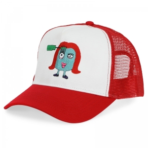 CAP 9102 EMBROIDERED RED