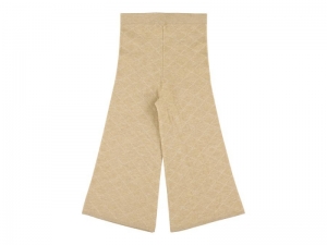 KNITTED TROUSER WITH PATTERN CAMEL