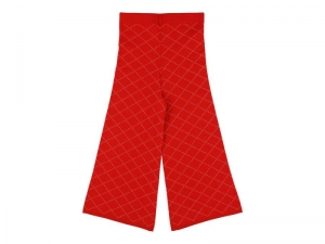 KNITTED TROUSER WITH PATTERN RED
