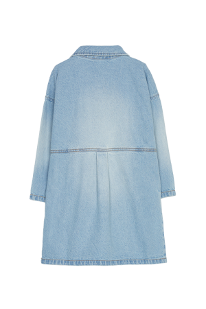 OLGA - LARGE FIT DRESS BLUE DENIM