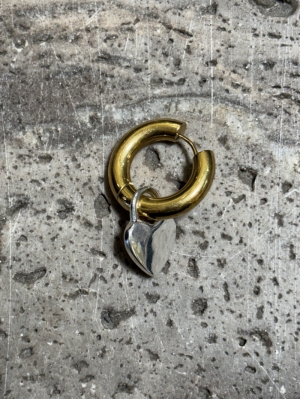 MONOBOUCLE COEUR GOLD